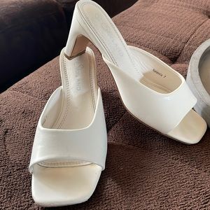 White Kitten Heel